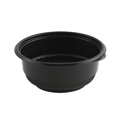 BOWL MICROWAVABLE PP 20oz 5-3/4" ROUND BLACK 252/cs