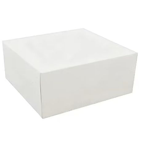 BOX CAKE 12x12x5.5" WHITE 100/cs
