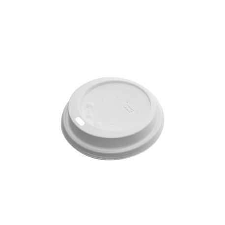 DOME SIP LID 3-1/2"dia POLYPRO F/ HOT CUP 10-24oz WHT 1000/cs