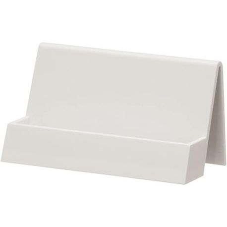 BUSINESS CARD HOLDER DISPLAY STAND POLYSTYRENE WHITE 1ea/cs