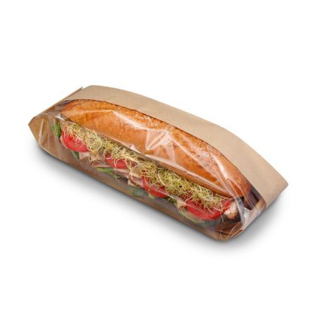 DUBL VIEW TOGO DELI PAPER/PP 3-1/4x2x10-1/4" 500/cs