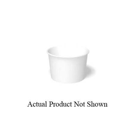 FOOD CONTAINER SQUAT BOTTOM ONLY PAPER 16oz WHITE 500/cs