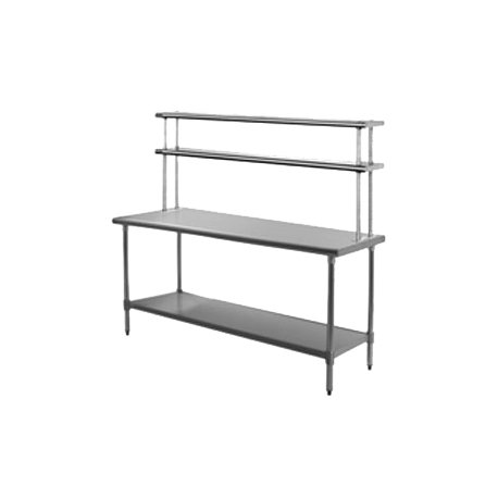 Eagle T3060SB-FM-X "SB" Series Work Table with Flex-Master Overshelf Kit, tabletop predrilled for rear mounting of posts & shelves, 60"W x 30"D x