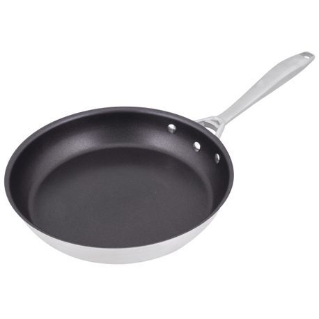 10 15/16-inch Intrigue stainless steel fry pan with Ceramiguard II nonstick coating, Vollrath 47757