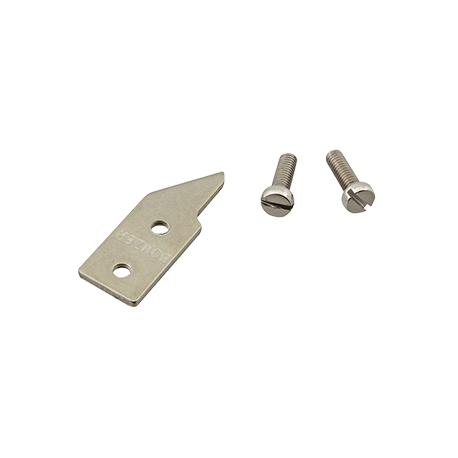 Allpoints 215-1060 Can Opener Blade, 11/16" W x 5/8" D with 3/4" centers, includes (2) bolts, stainl