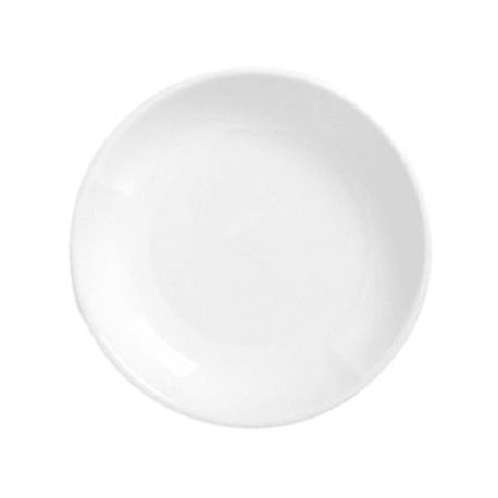 REFLECTIONS PLATE 6-1/4" COUPE PORCELAIN ALUMA WHITE 36ea/cs