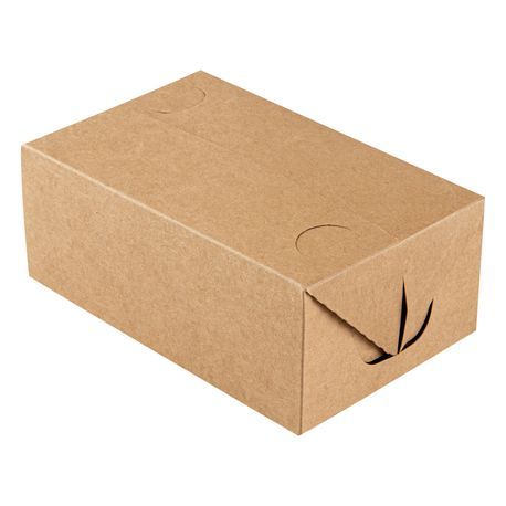 TAKEOUT LUNCH BOX w/ FAST TOP 47oz PAPER KRAFT 100/cs
