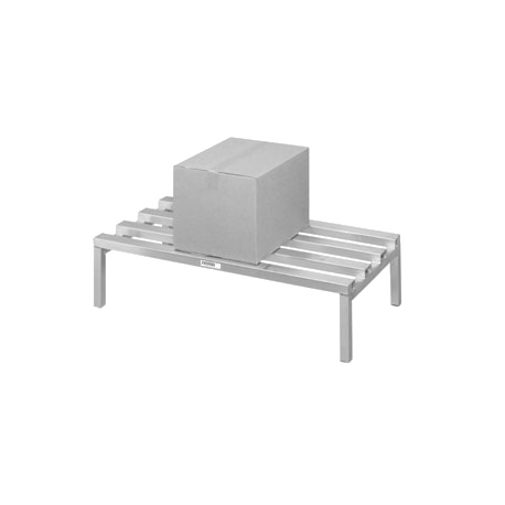 Channel CA2036 Dunnage Rack, Channel, 36"W x 20"D x 12"H, 2500 lbs. capacity, welded aluminum construction, NSF, Made in USA