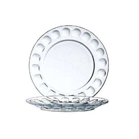 ROC DESSERT PLATE 6"dia GLASS RND TEMPERED ARCOROC 3dz/cs