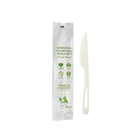 KNIFE INGEO WRAPPED 6-3/4"l TPLA PLASTIC WHITE 750/cs