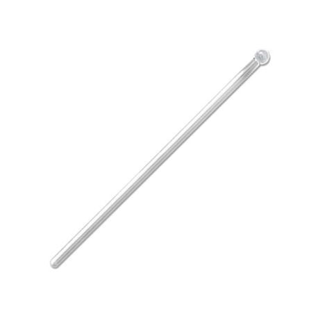 STIRRER 6"l CRYSTAL BALL-END PS CLEAR 2500/cs