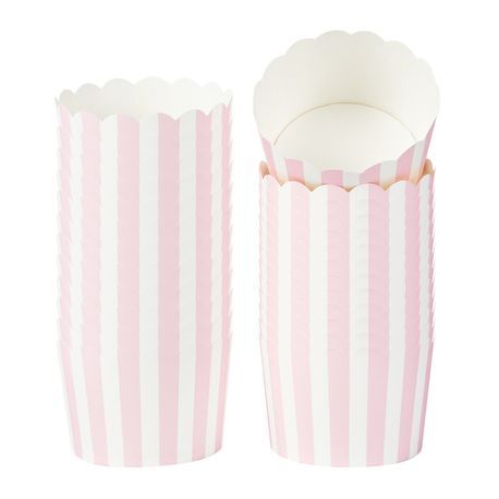 BAKING CUP 10oz 3-1/2"dia SCALLOP PAPER PINK 200/cs