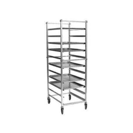 Eagle OUR-1824-2-X Panco Utility Rack, mobile, full height, open sides, with slides for 18" x 26" trays, slides on 2-1/4" centers, bolted tubular