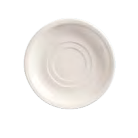 PORCELANA SAUCER 5-1/2"dia NR DOUBLE WELL BRIGHT WHITE 36/cs