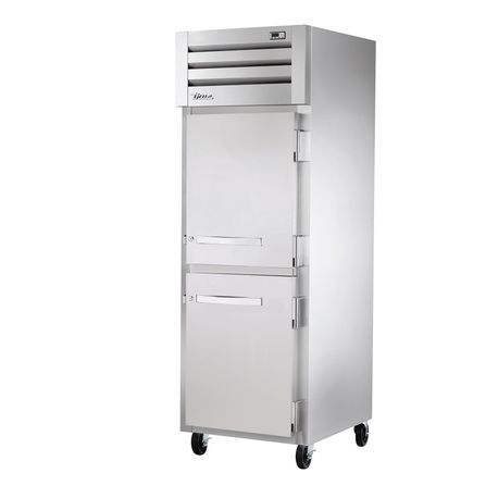 TRUE STR1R-2HS-HC SPEC SERIES Refrigerator, Reach-in, one-section, stainless steel front & sides, (2) stainless steel half doors with locks