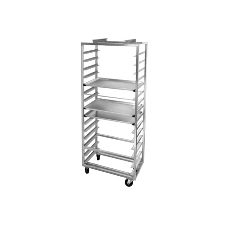 Channel 410A-OR Roll-In Oven Rack, single section, 28-1/2"W x 18"D x 69-3/4"H, side load, open sides, 2" spacing, capacity (30) 18" x 26" bun pans or