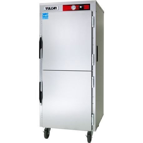 Vulcan VBP15LL Holding/Transport Cabinet, Institutional Series, mobile, capacity (30) 18" x 26" x 1" pans, includes fixed lipload racking, forced air