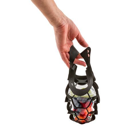 TAKEOUT BAG 7-3/4x7-3/4" SML NETTED FABRIC BLACK 100/cs
