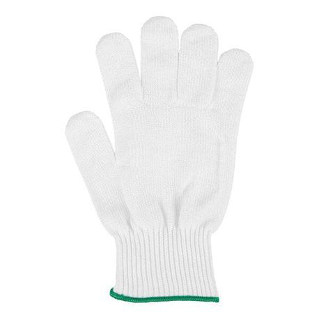 GLOVE CUT RESISTANT A6 LEVEL WHITE WRIST BAND MEDIUM