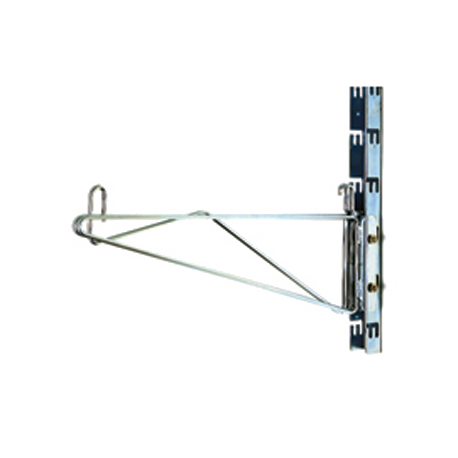 Eagle PR18B-X Wire Shelf Bracket, 18" long, for Walstor Modular Wall System, EAGLEbrite zinc finish, pair, NSF (must be ordered with vertical wall