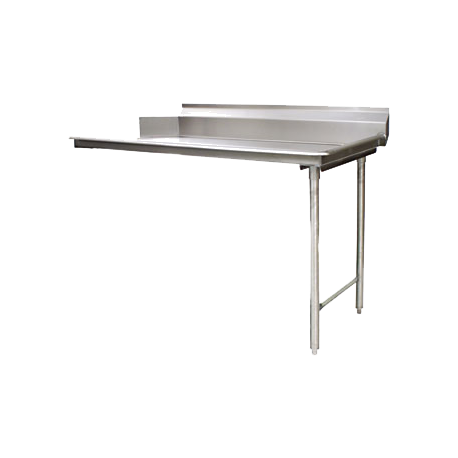 Eagle CDTR-30-16/4 Clean Dishtable, straight design, 30"W x 30"D x 43-1/2"H, left-to-right operation, 16/430 stainless steel top, 8"H backsplash