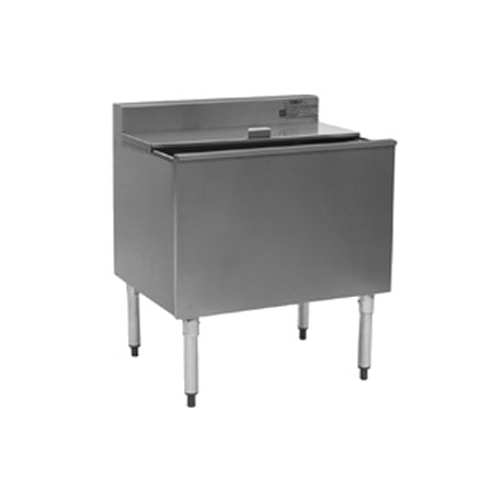 Eagle B36IC-18-7 1800 Series Ice Chest, 36"W x 20"D, insulated ice bin 8" deep, 101 lb. capacity, 7-circuit built-in cold plate, 304 stainless steel