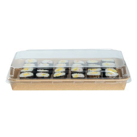 LID F/ 20oz SUSHI CONTAINER PET CLEAR 50/cs