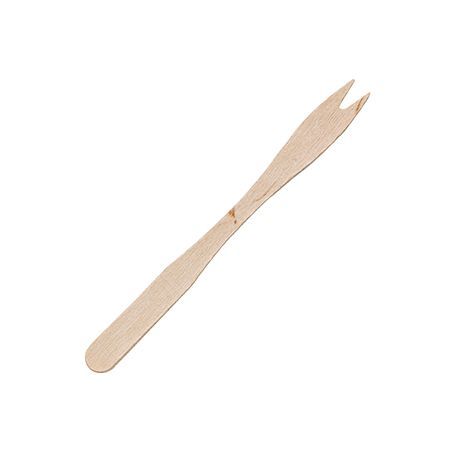 MINI FORK PICK WOOD CMPST 5.5" BIODEGRADABLE NATURAL 5000/cs
