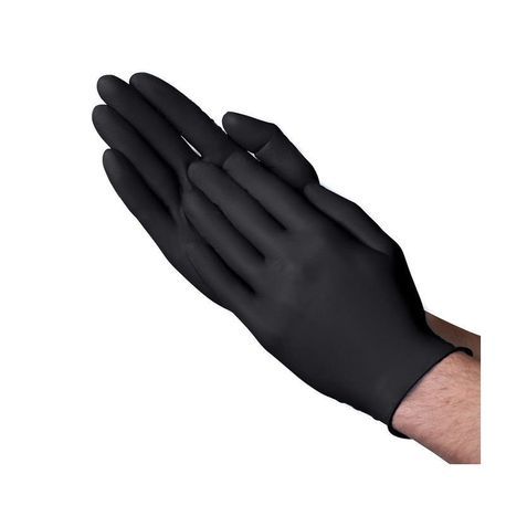 GLOVE NITRILE EXAM POWDER FREE 5mil XXLARGE BLK 90/bx 10bx/cs
