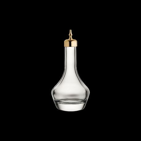 UTOPIA BITTERS BOTTLE SILVER TOP 3-1/2oz 5-3/4"h GL 2dz/cs