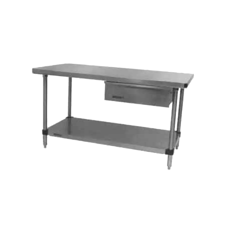 Metro Wt369fc Hd Super Work Table 96 W X 36 D 14 304 Stainless Metro Wt369fc Hd Super Work Table 96 W X 36 D 14 304 Stainless Steel Top Without Splash Adjustable Galvanized Undershelf Chrome Plated Legs