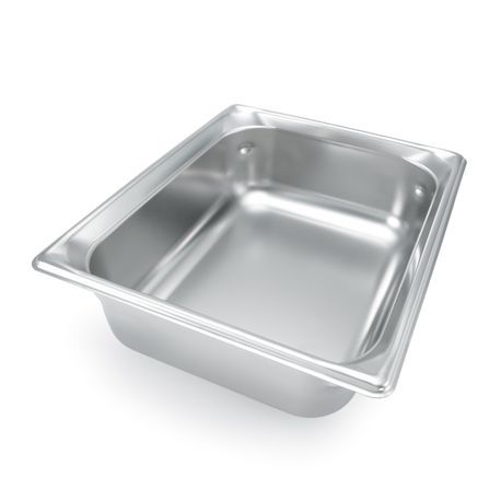 Super Pan 3 2/3 GN Food Pan, 2-1/2" deep (65mm), 5.7 qt capacity, 22 gauge, 300 series stainless steel, NSF, Made in USA, Vollrath 90122