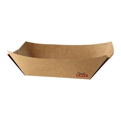 BOAT 5.9x8.5x1.6" KRAFT BROWN BIODEGRADABLE 1000/cs