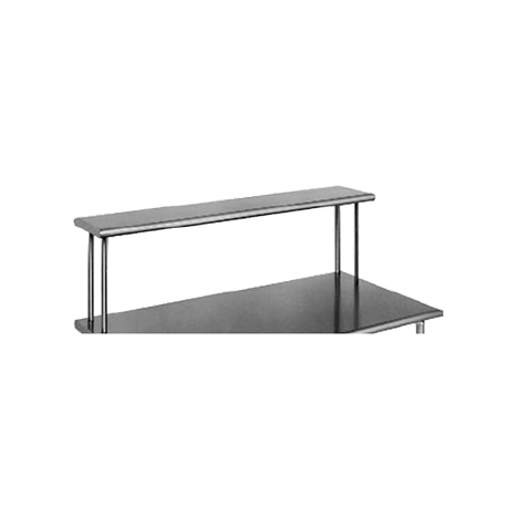 Eagle OS12108-16/4 Overshelf, table mount, 108"W x 12"D x 18"H, single deck, rolled edge on front & back, turned down sides, non-adjustable, 16/430