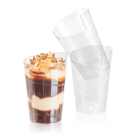 SPIRAL CUP 2oz 1-3/4"dia 2-3/4"h PLASTIC CLEAR 100/cs