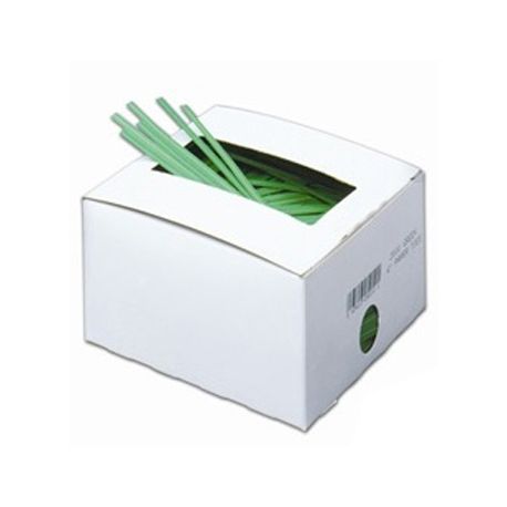 TWIST TIES 4" GREEN 2000/cs 25pk/cs