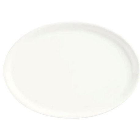 SLENDA TRAY 9x6-1/2" OVAL PORCELAIN WHITE ROYAL 12ea/cs