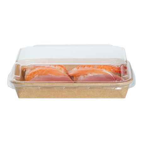 LID F/ 8oz SUSHI CONTAINER PET CLEAR 50/cs