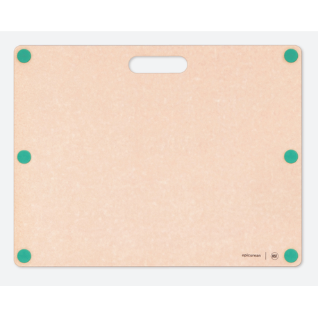 CUTTING BOARD 19-1/2x15x3/8"h 6 GRN SILICONE FEET COMPOSITE