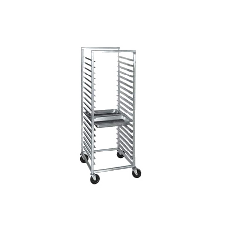 Channel SSPR-5S Steamtable Pan Rack, mobile, 24"W x 26"D x 70-1/2"H, side load, open sides, 5" spacing, capacity (22) 12" x 20" pans, (2) pans per
