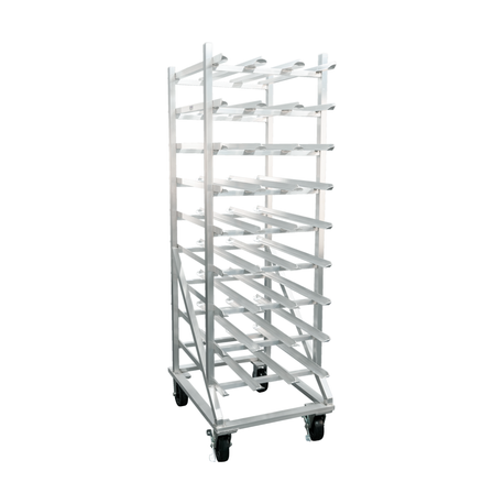 New Age Industrial 1250CK Heavy Duty Welded Aluminum Full-Size Mobile Can Rack