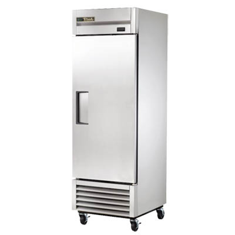 True T-23-HC Refrigerator, Reach-In, One-Section, Stainless Steel Door, Stainless Steel Front, Aluminum Sides, Clear Coated Aluminum Interior
