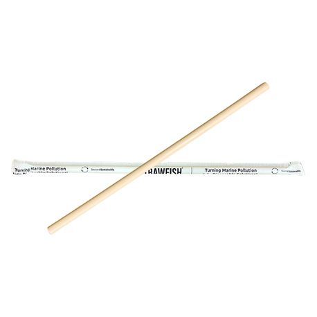 STRAW GIANT 8-1/2" NATURAL 8mm SHELL PAPER WRAPPED 10/500/cs