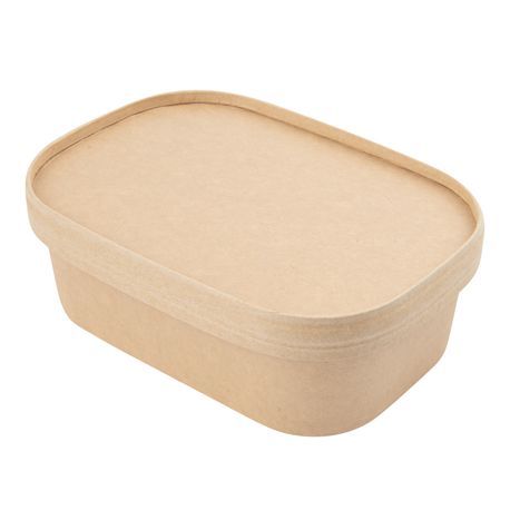 LID 7x5x3/4" F/ OVAL BOWL PAPER KRAFT 100/cs