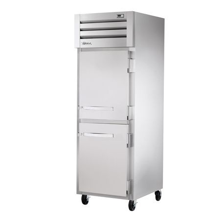 TRUE STA1H-2HS SPEC SERIES Reach-in Heated Cabinet, one-section, stainless steel front & sides, (2) stainless steel half doors with locks, cam-lift