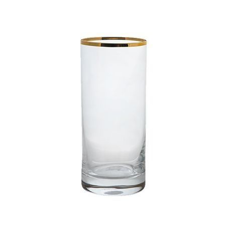 Steelite 480142R217 Beer Tumbler, 11 oz., gold rim, Rona, Gold Miners (24 ea/cs)