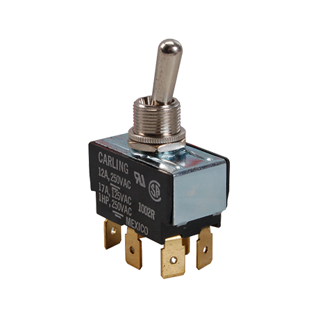 Allpoints 42-1037 Toggle Switch, on/on, double pole, double throw