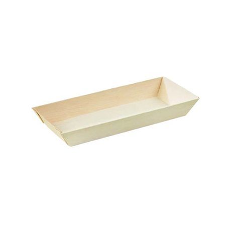 SAMURAI TRAY 8-2/5x3-3/10" REC 14oz WOOD CMPST NAT 100/cs