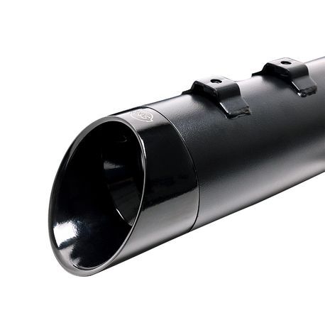 Black Mk45 muffler with Black Cutlass End Cap for 1995-2016
