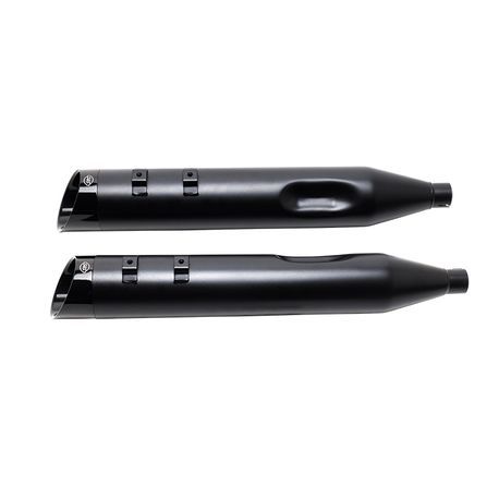 Black Mk45 muffler with Black Cutlass End Cap for 1995-2016